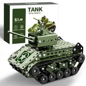 STEM Building Projects Model Army Tank Set  284 PCS STEM Project, Assembly Science Kit Educational
