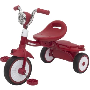 Baby Foldable Tricycle Trike with Pedals ,Cool Lights,1-5 Years